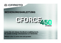 Bedienungsanleitung Handbuch CFMOTO CF450